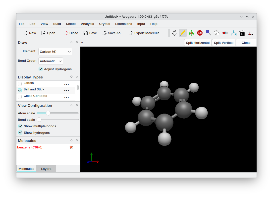 Avogadro viewing a synuclein protein 6PEO